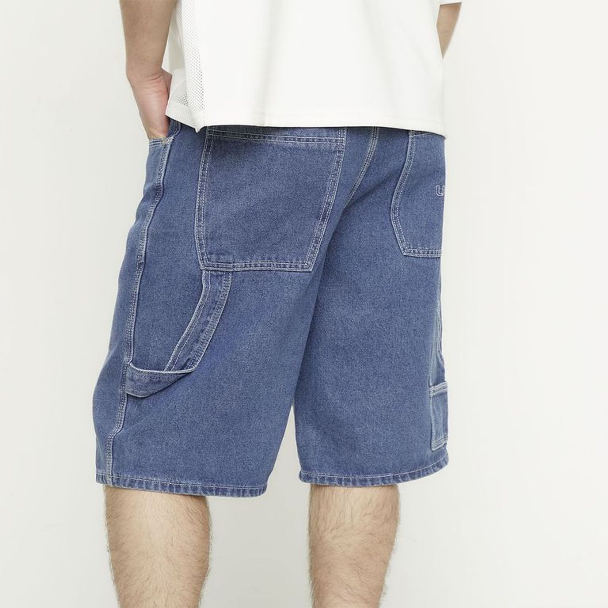 ECKO - Short Jean 100% Algodón Casual Hombre Ecko