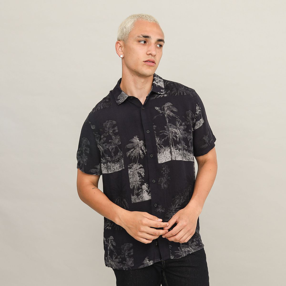 MOSSIMO - Camisa Casual Regular Fit Hombre Mossimo