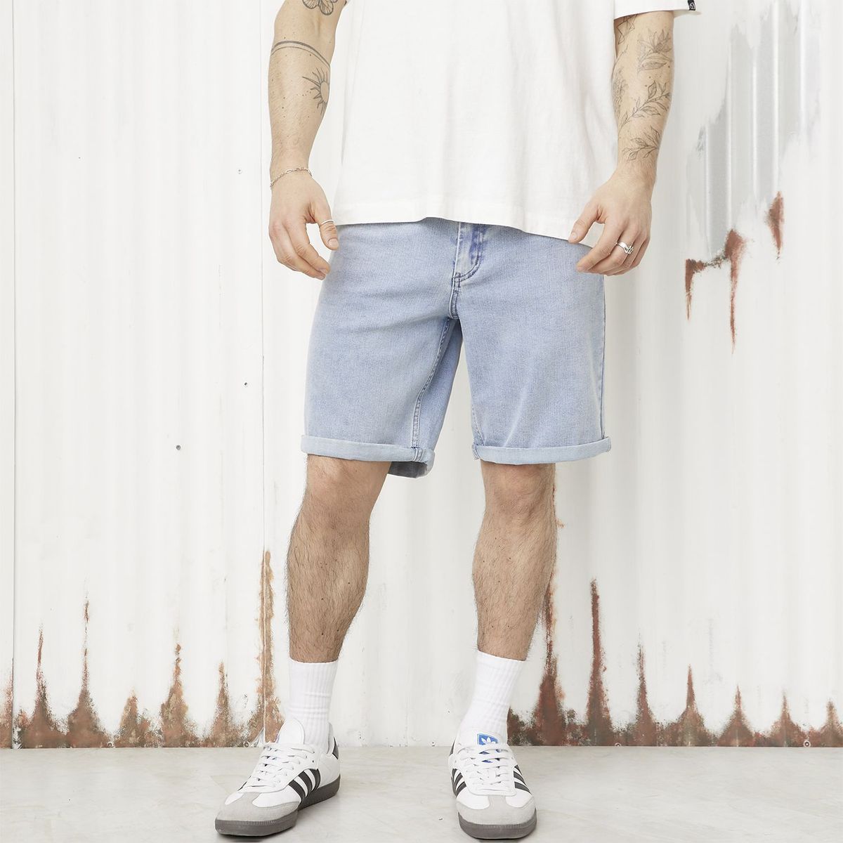 DENIMLAB - Short Algodón Slim Fit Hombre Denimlab