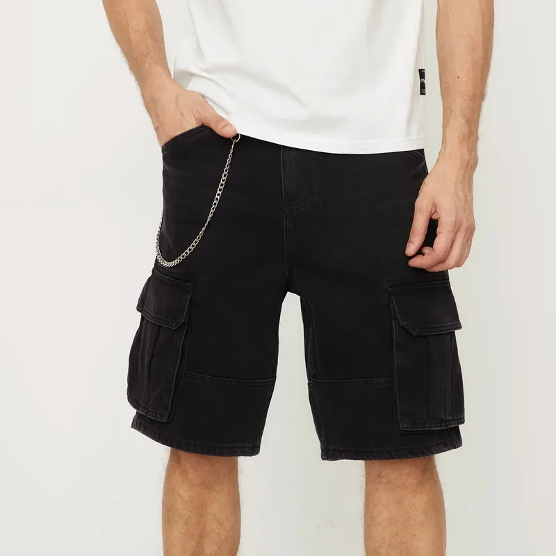 MOSSIMO - Short Jean Cargo Fit Hombre Mossimo