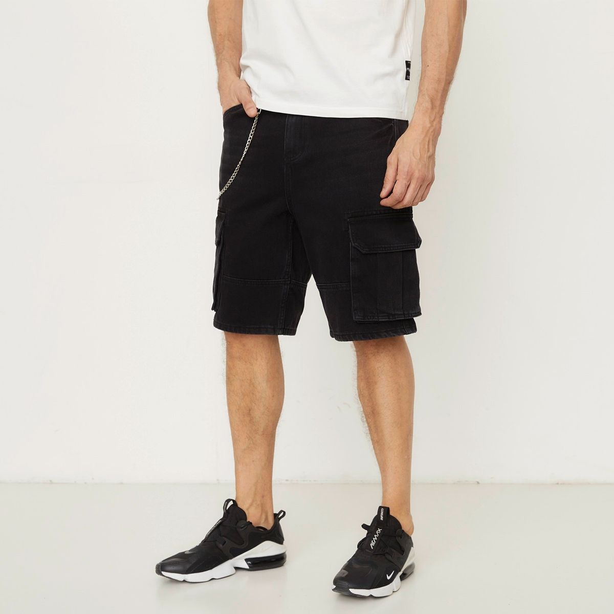 MOSSIMO - Short Jean Cargo Fit Hombre Mossimo