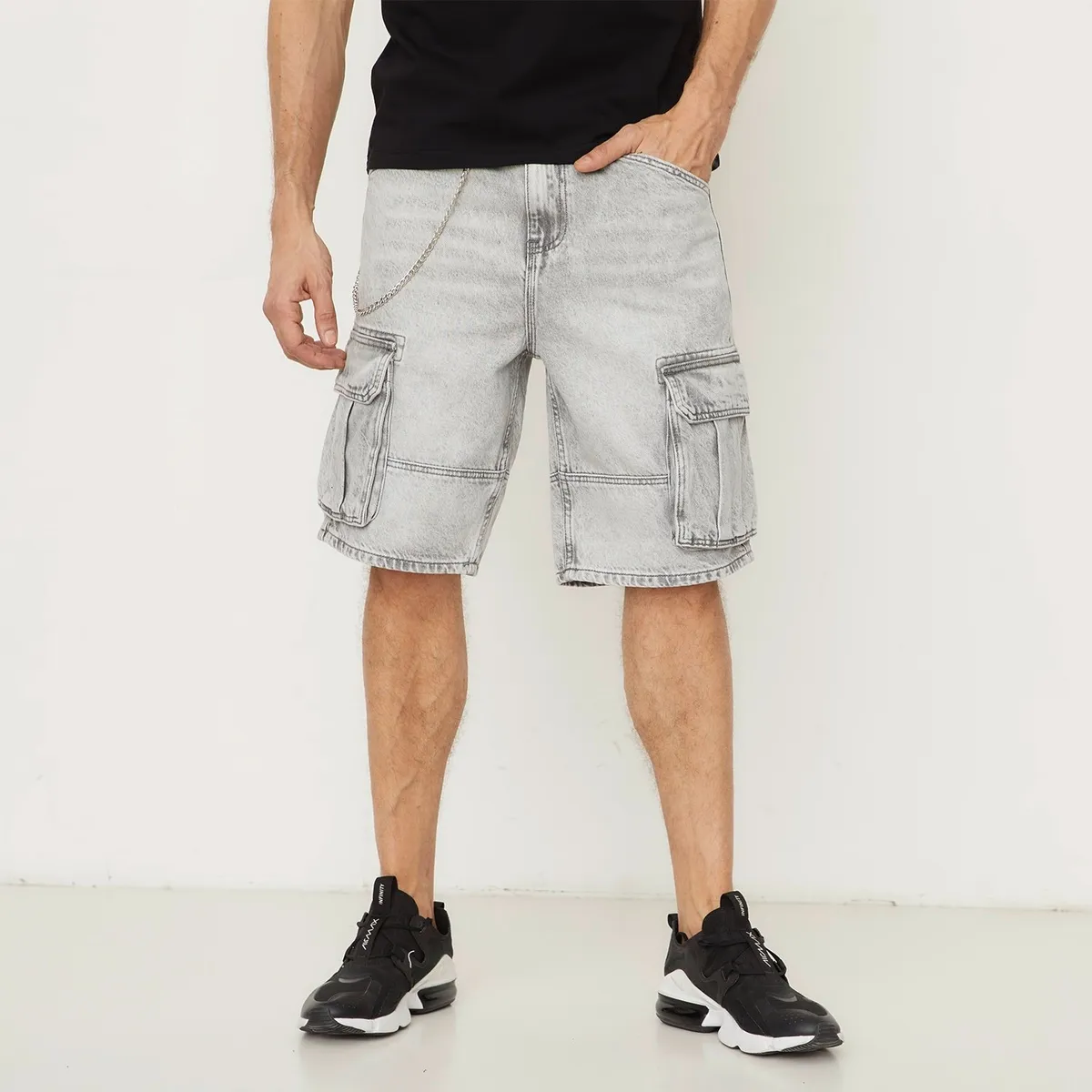MOSSIMO - Short Jean Cargo Fit Hombre Mossimo