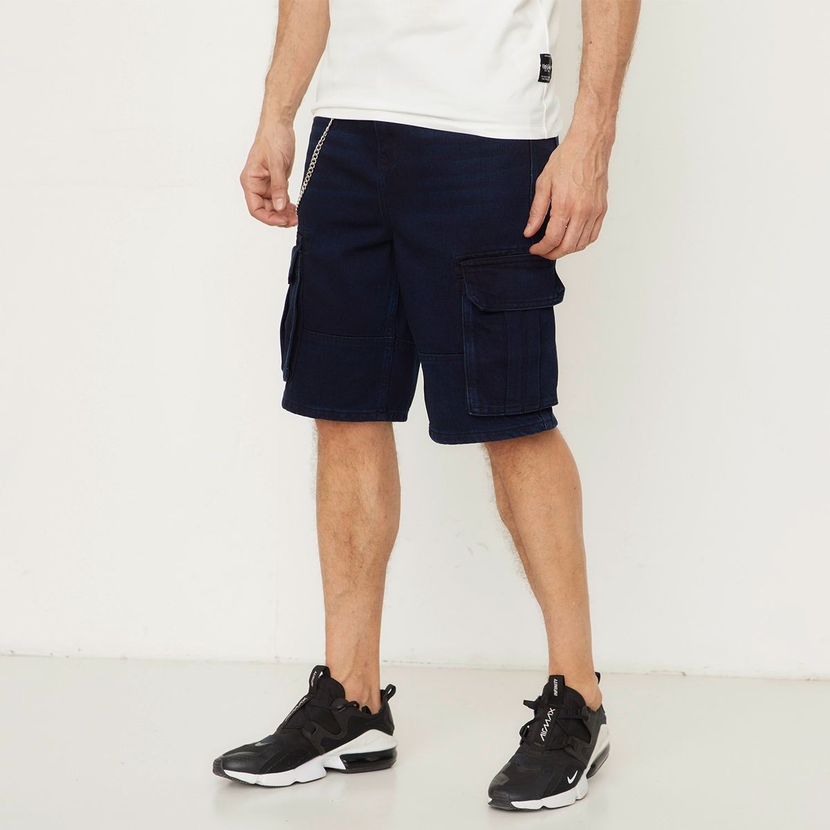 MOSSIMO - Short Jean Cargo Fit Hombre Mossimo