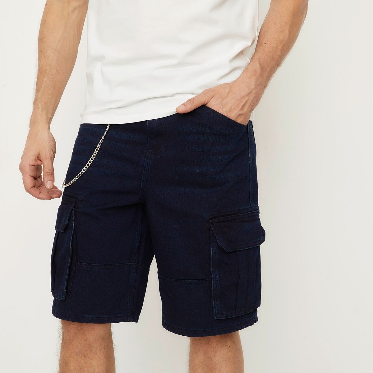 MOSSIMO - Short Jean Cargo Fit Hombre Mossimo