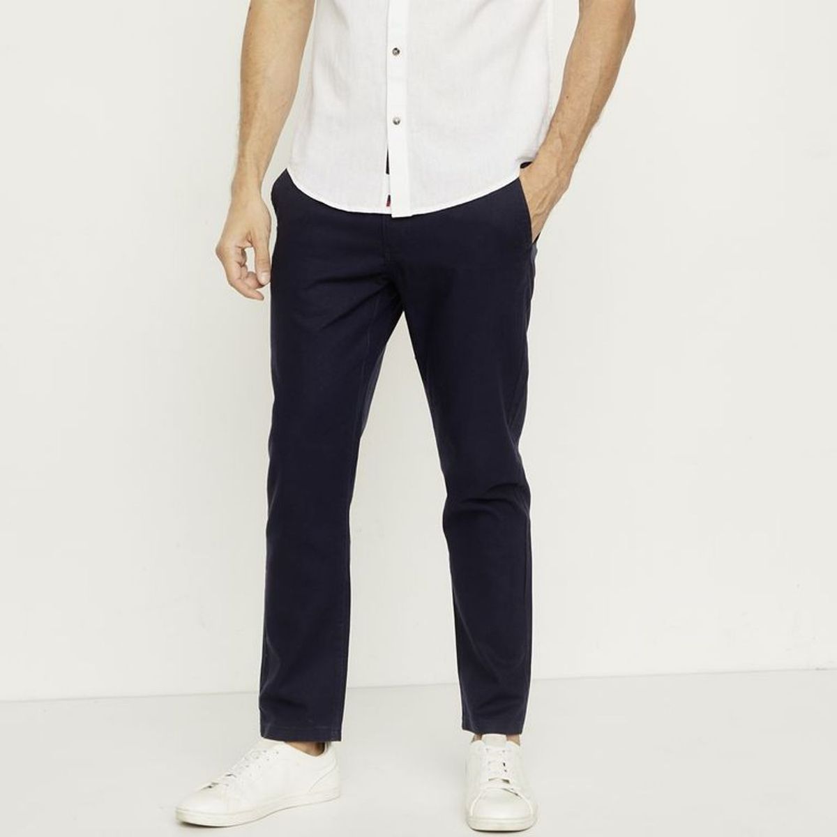 UNIVERSITY CLUB - Pantalón Lino Regular Fit Hombre University Club