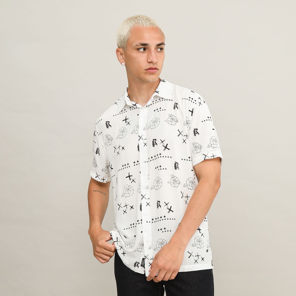 DENIMLAB - Camisa Casual Regular Fit Hombre Denimlab