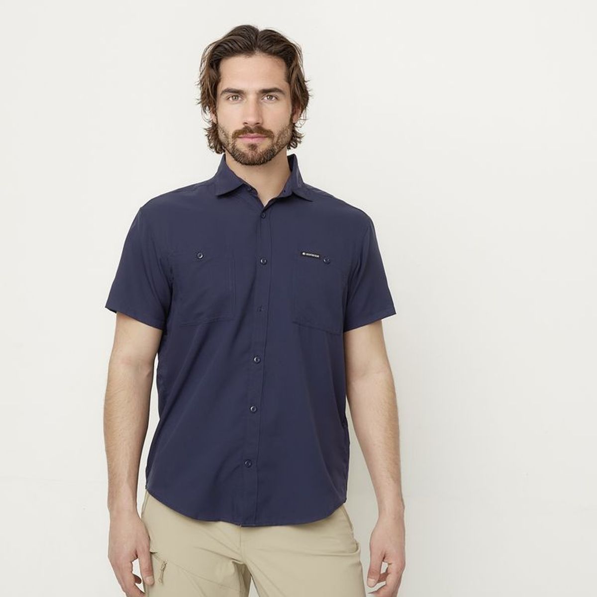 MOUNTAIN GEAR - Camisa Deportiva Trekking Manga Corta Hombre Mountain Gear 