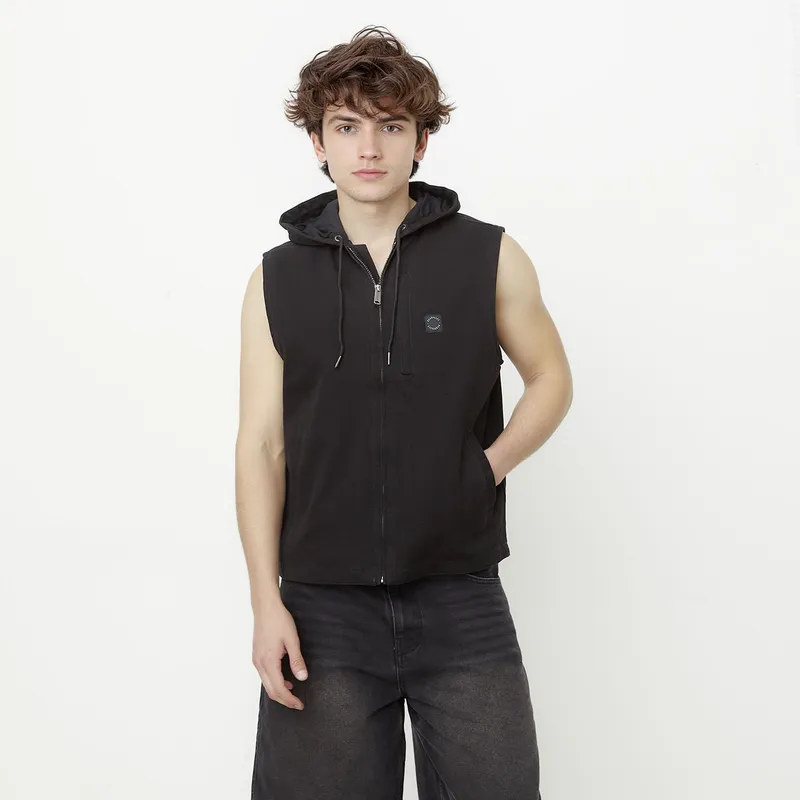 BEARCLIFF - Chaleco 100% Algodón Casual Hombre Bearcliff