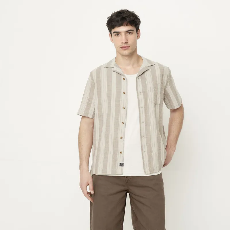 BEARCLIFF - Camisa Algodón Regular Fit Hombre Bearcliff