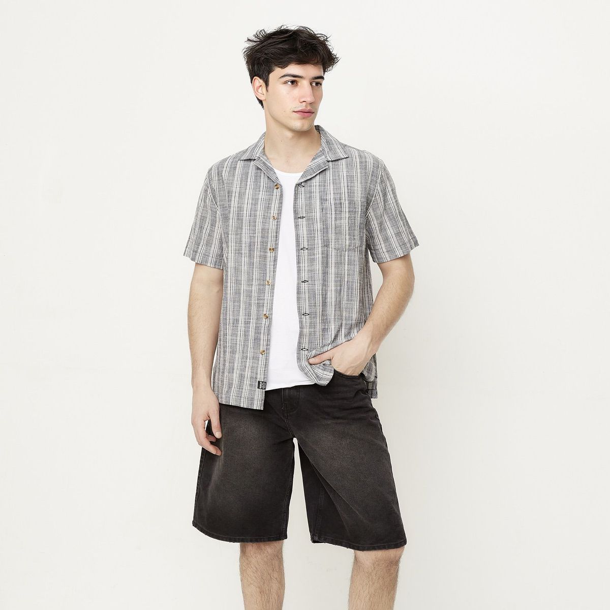 BEARCLIFF - Camisa Algodón Regular Fit Hombre Bearcliff