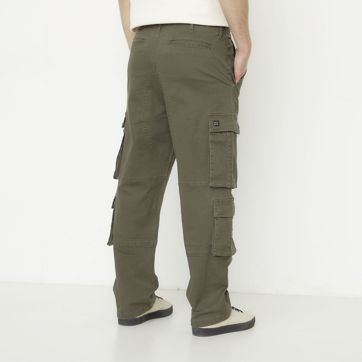 BEARCLIFF - Pantalón Algodón Cargo Fit Casual Hombre Bearcliff