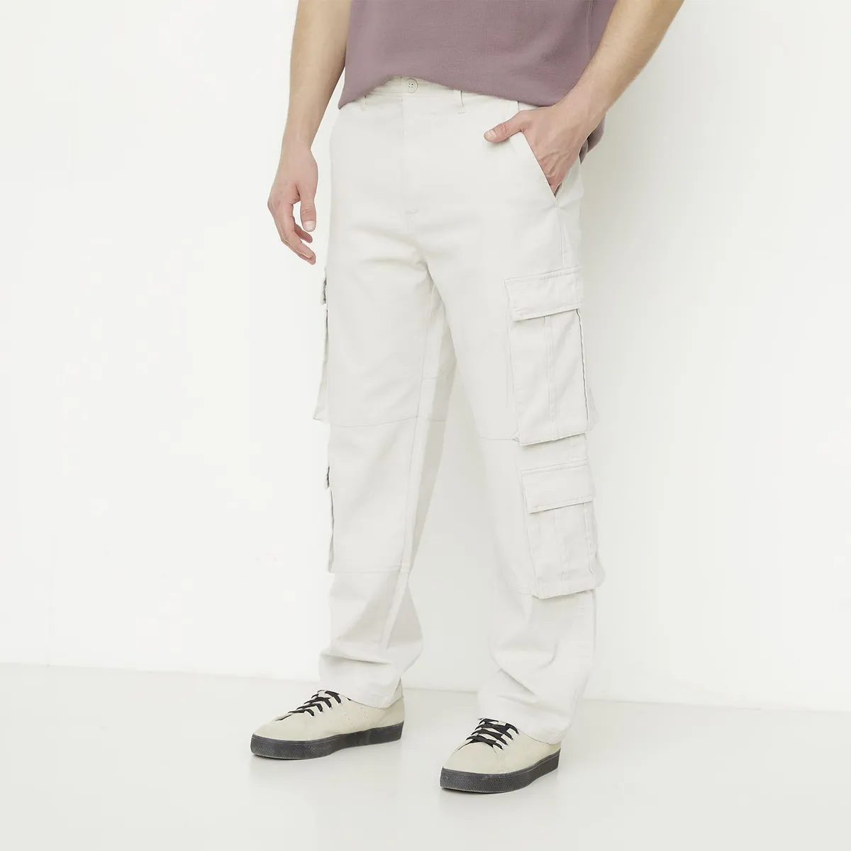 BEARCLIFF - Pantalón Algodón Cargo Fit Casual Hombre Bearcliff