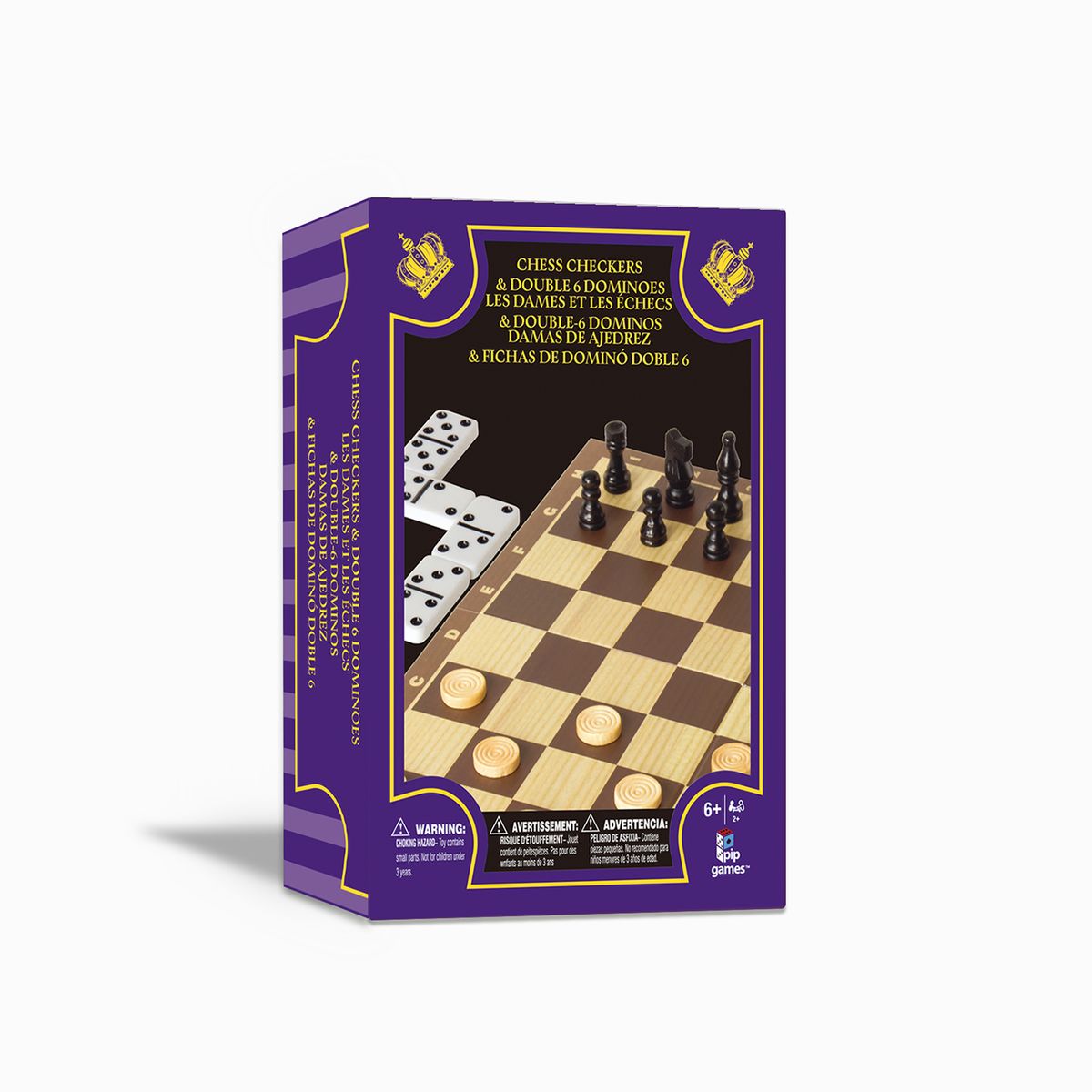  - Juego De Mesa Ajedrez-damas-domino