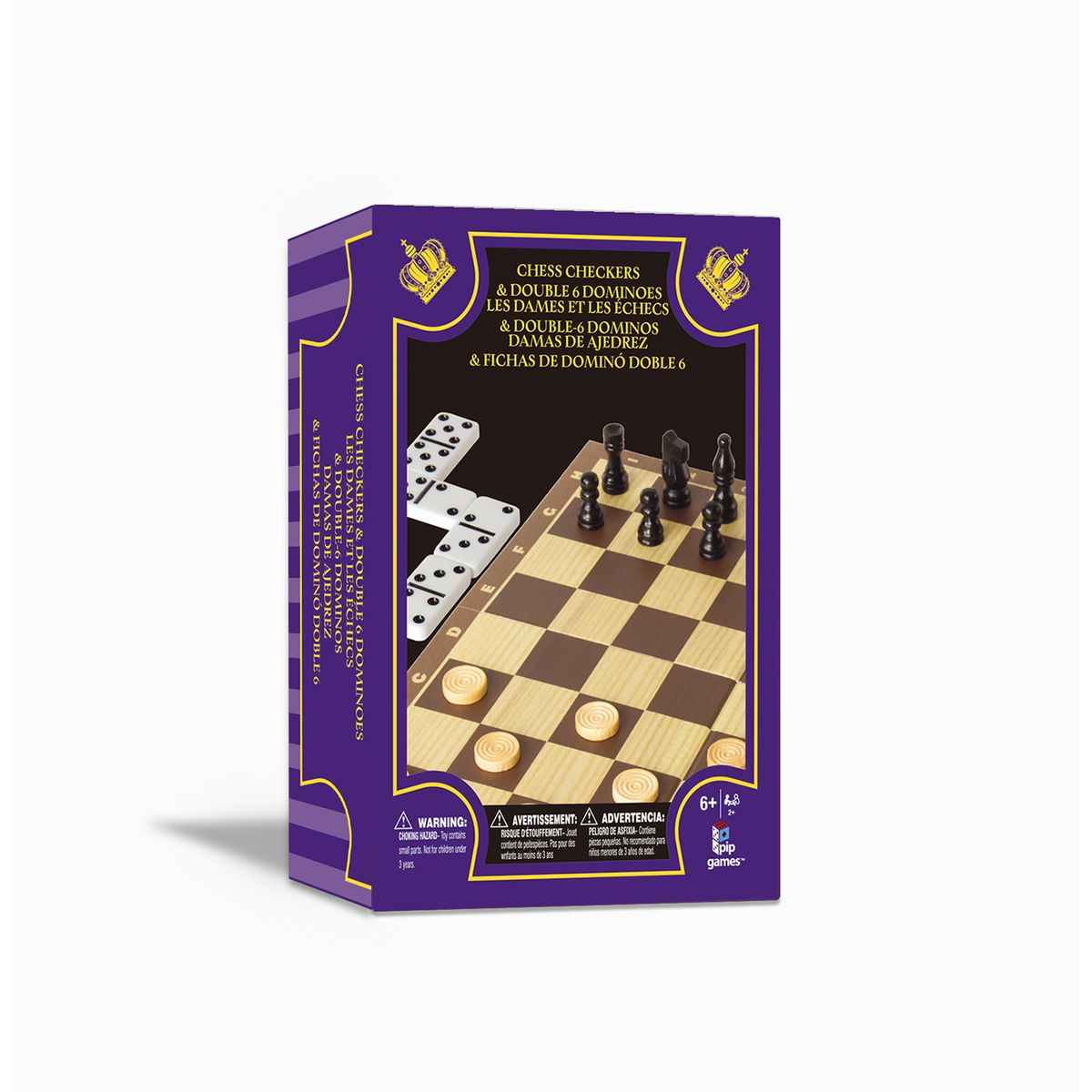  - Juego De Mesa Ajedrez-damas-domino