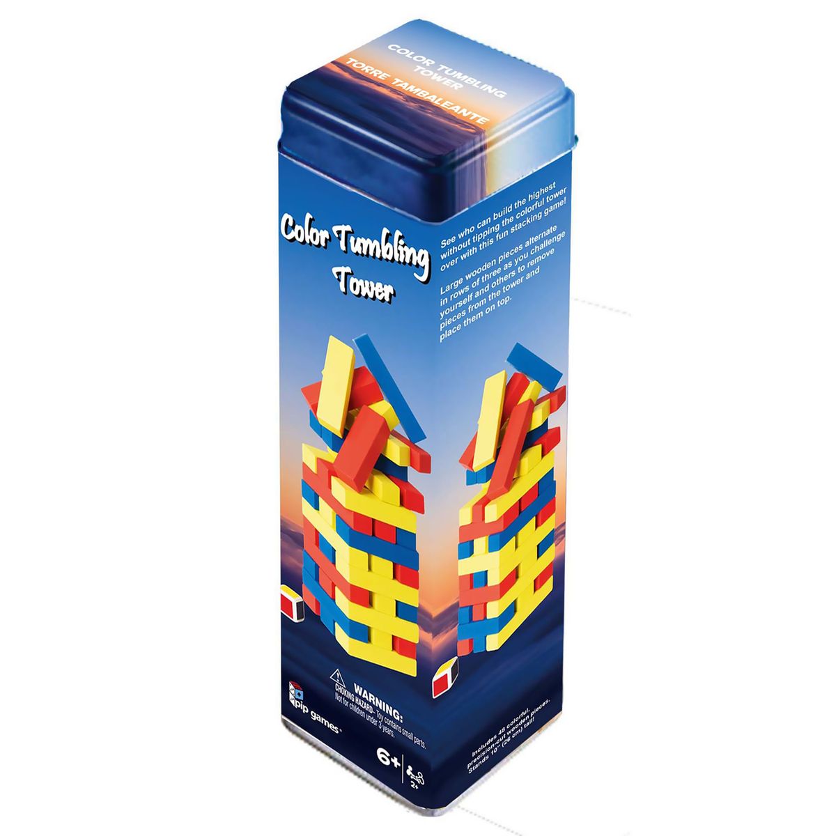  - Juego De Mesa Torre Apilable Tin Colorida