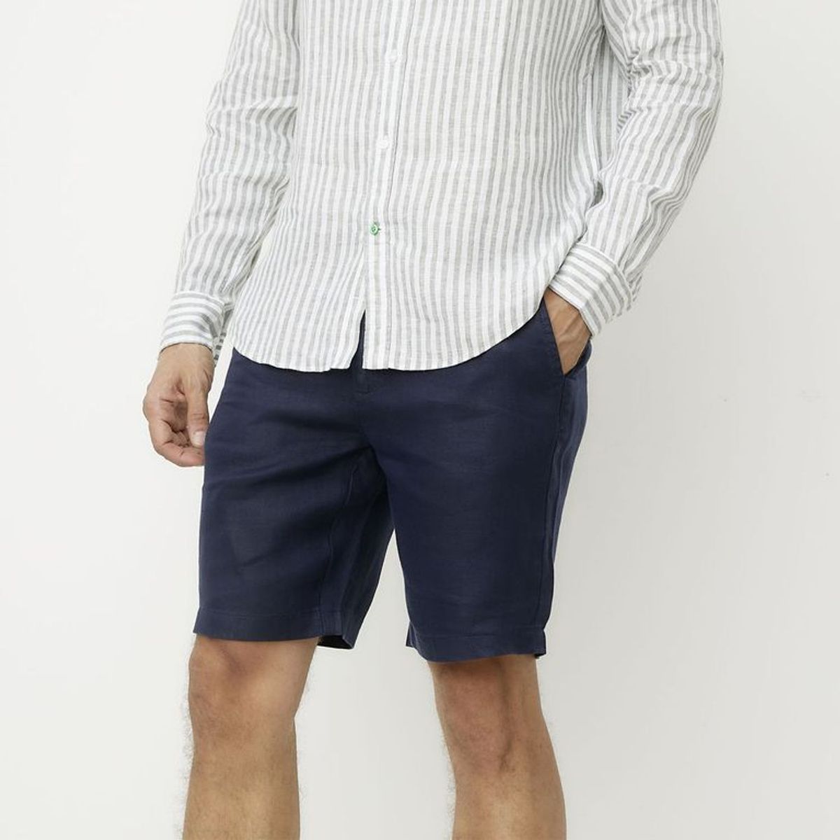 LA MARTINA - Short 100% Lino Regular Fit Hombre La Martina