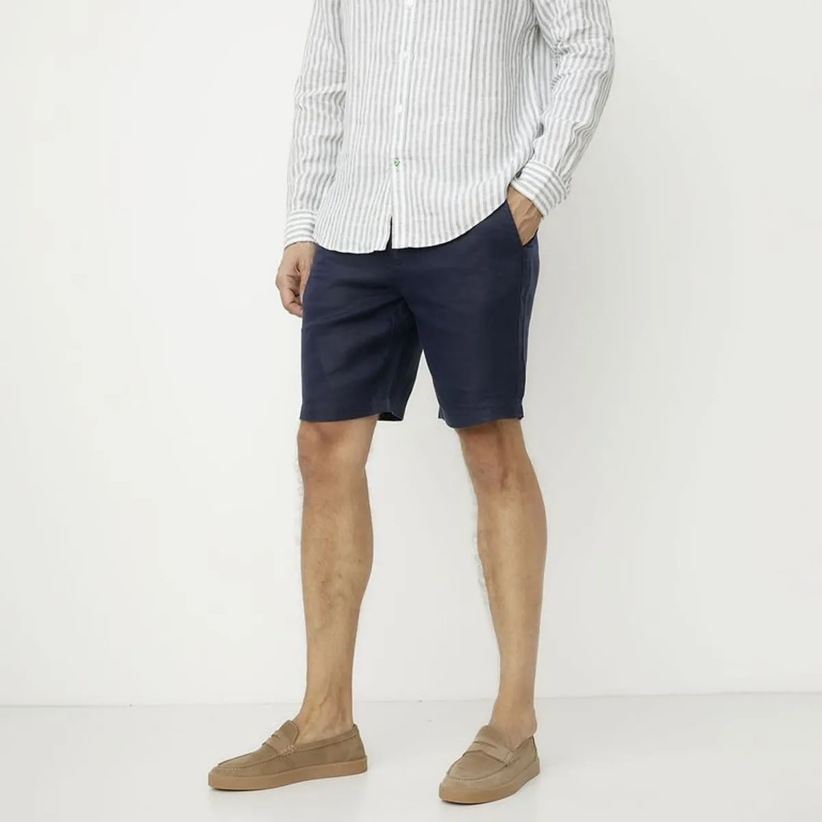 LA MARTINA - Short 100% Lino Regular Fit Hombre La Martina