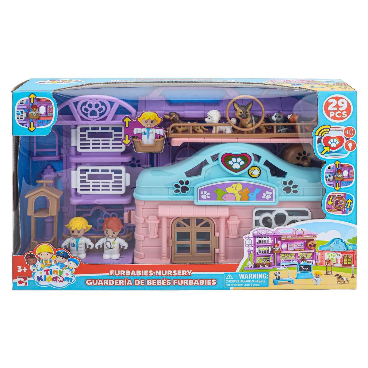 TINY KIDDOM - Set De Juego Guarderia Veterinaria
