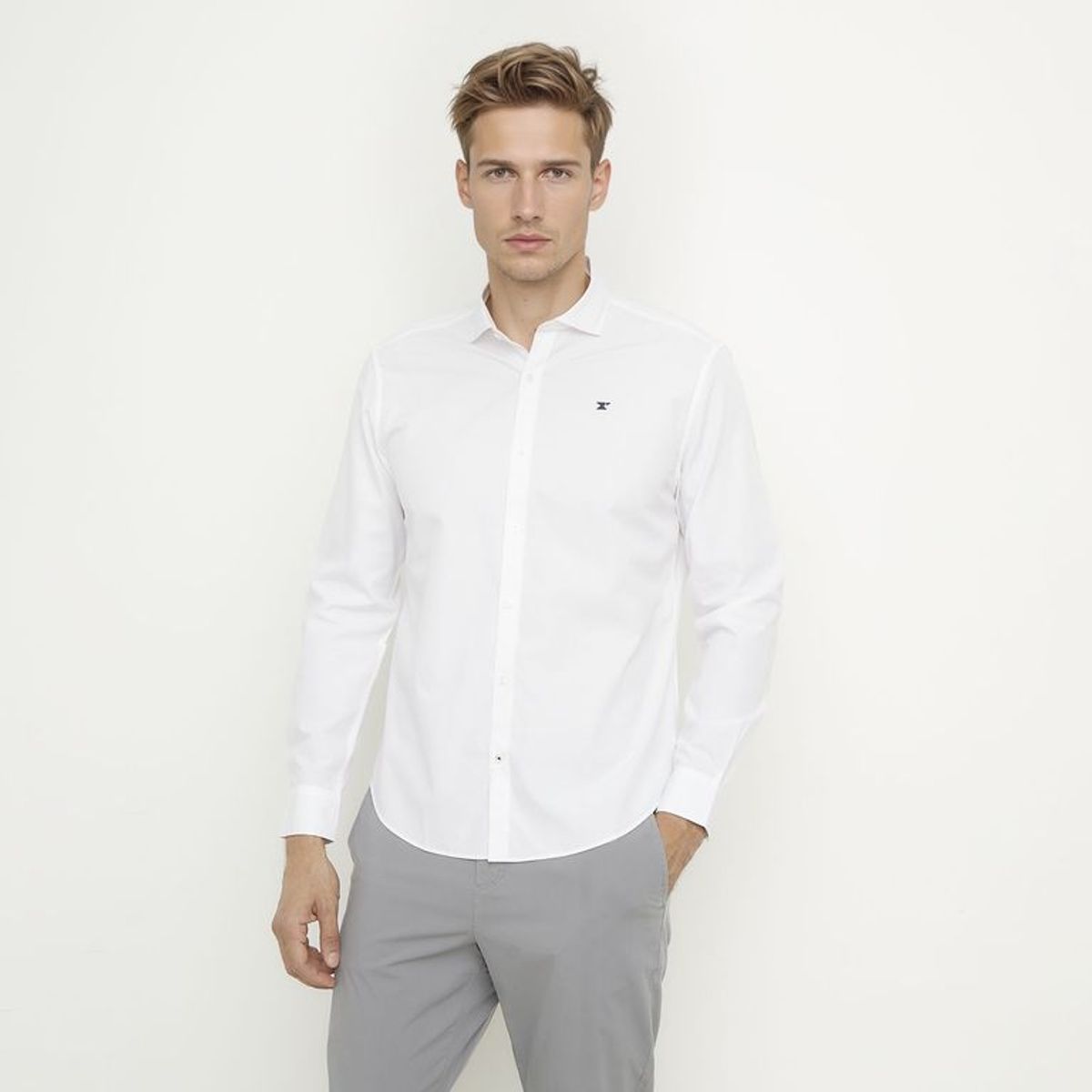 WOLF&HANK - Camisa 100% Algodón Casual Hombre Wolf&hank