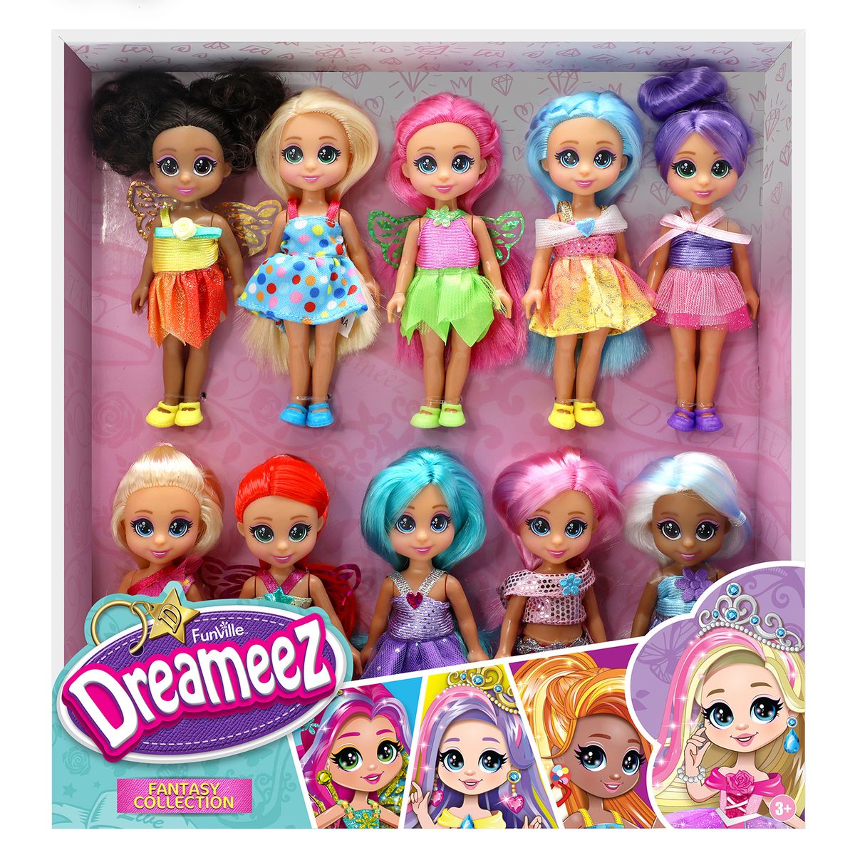 DREAMEEZ - Pack X 10 Dreameez Mini Muñecas