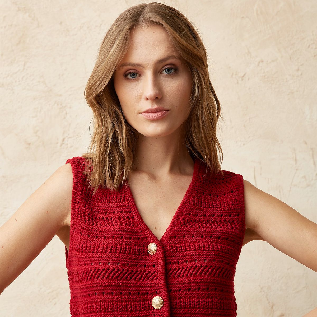 BASEMENT - Chaleco Casual Mujer Basement