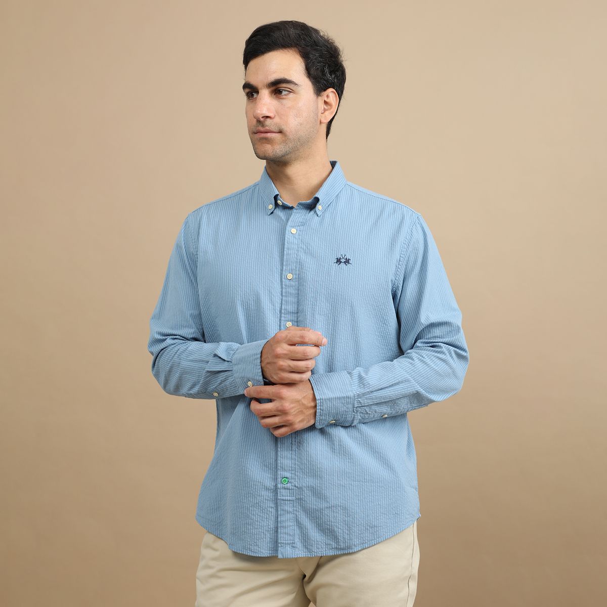 LA MARTINA - Camisa 100% Algodón Casual Regular Fit Hombre La Martina
