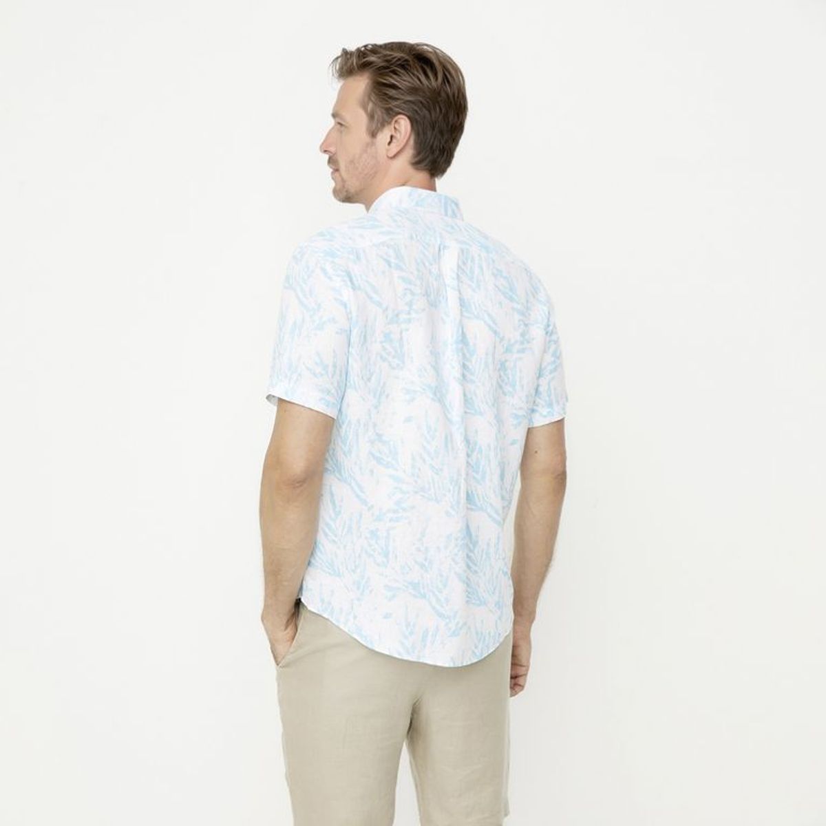 LA MARTINA - Camisa 100% Lino Casual Regular Fit Hombre La Martina