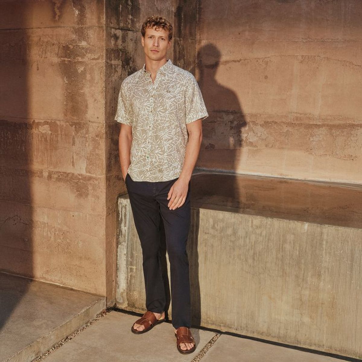 LA MARTINA - Camisa 100% Lino Casual Regular Fit Hombre La Martina