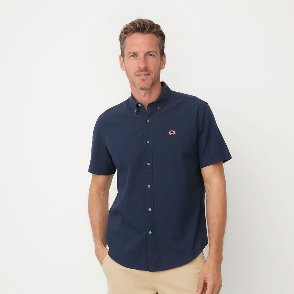 LA MARTINA - Camisa 100% Algodón Casual Regular Fit Hombre La Martina