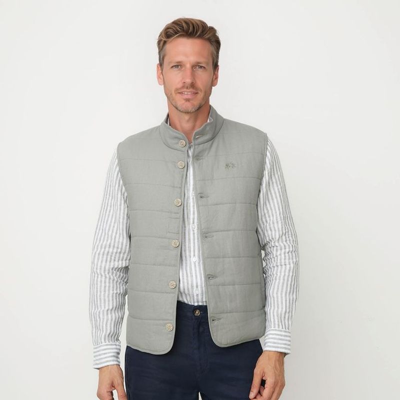 LA MARTINA - Chaleco Lino Casual Hombre La Martina