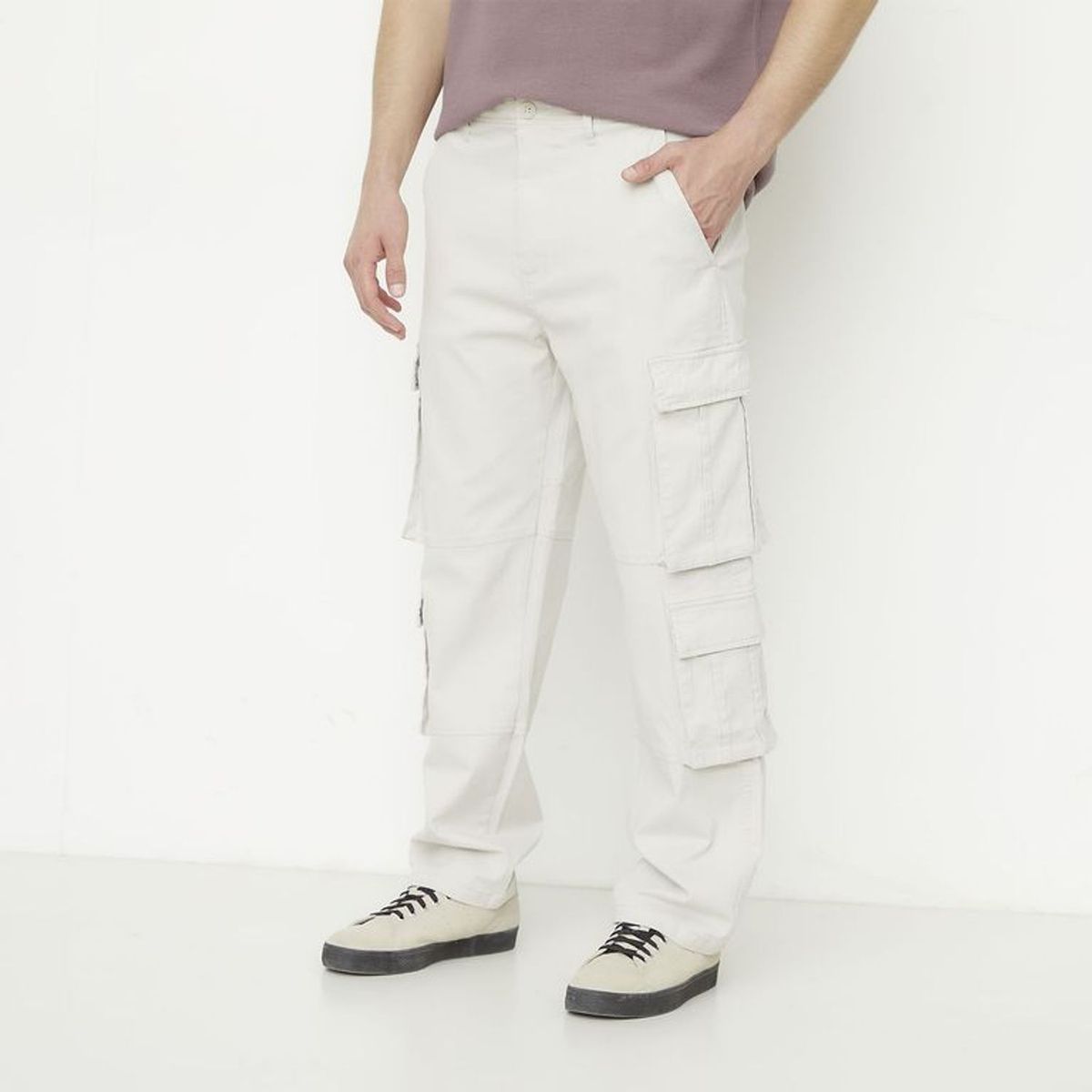 BEARCLIFF - Pantalón Algodón Cargo Fit Casual Hombre Bearcliff