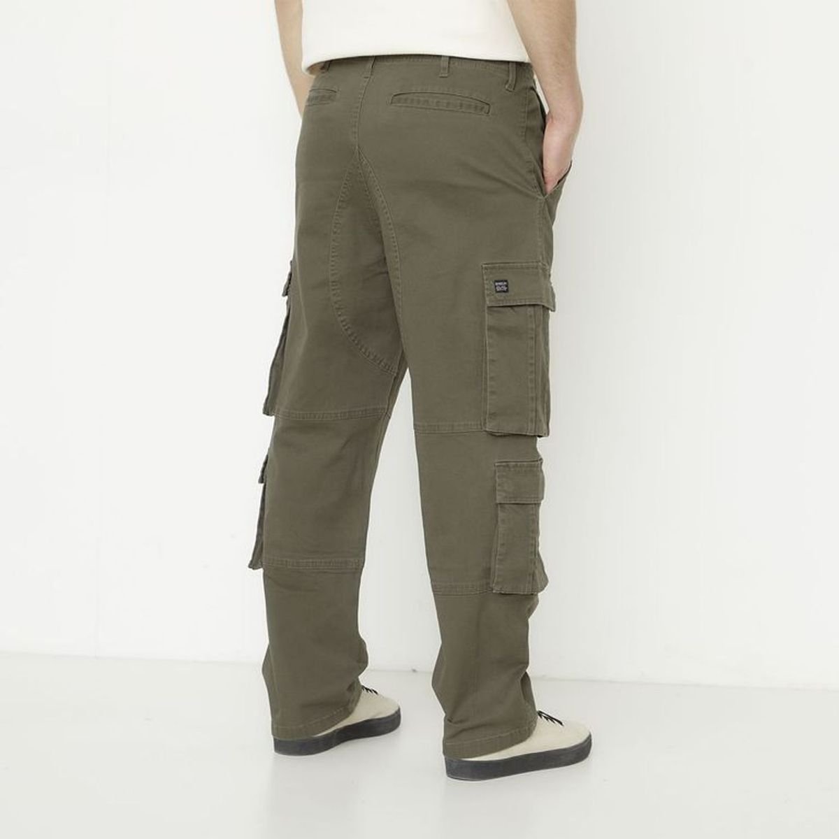 BEARCLIFF - Pantalón Algodón Cargo Fit Casual Hombre Bearcliff