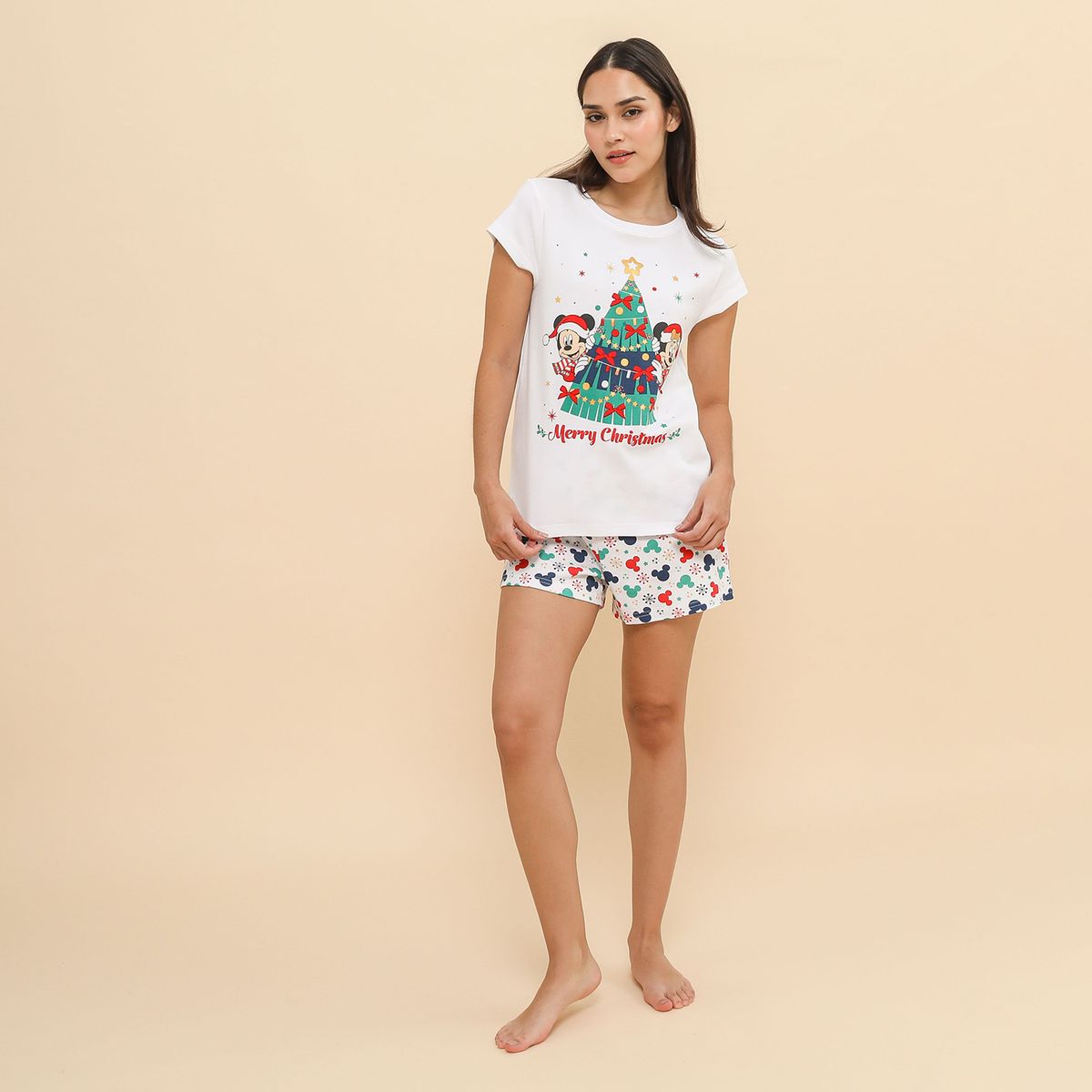 DISNEY - Pijama Algodón Navidad Mujer