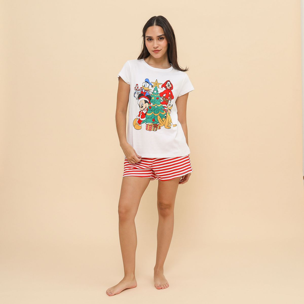 DISNEY - Pijama Algodón Navidad Mujer