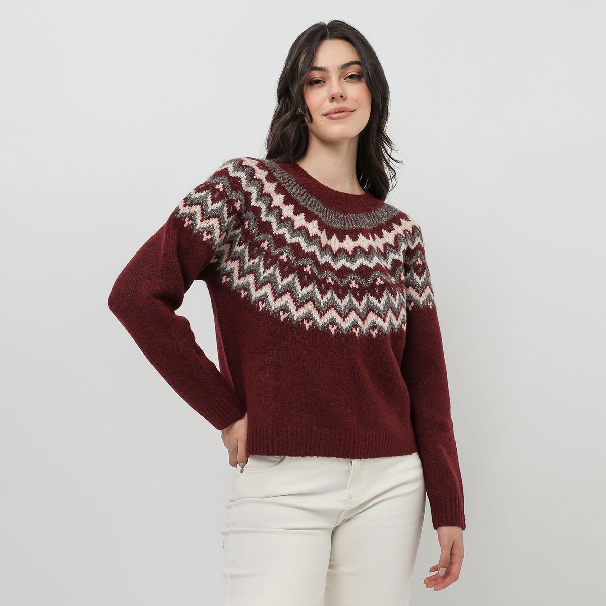 UNIVERSITY CLUB - Chompa Manga Larga Mujer University Club