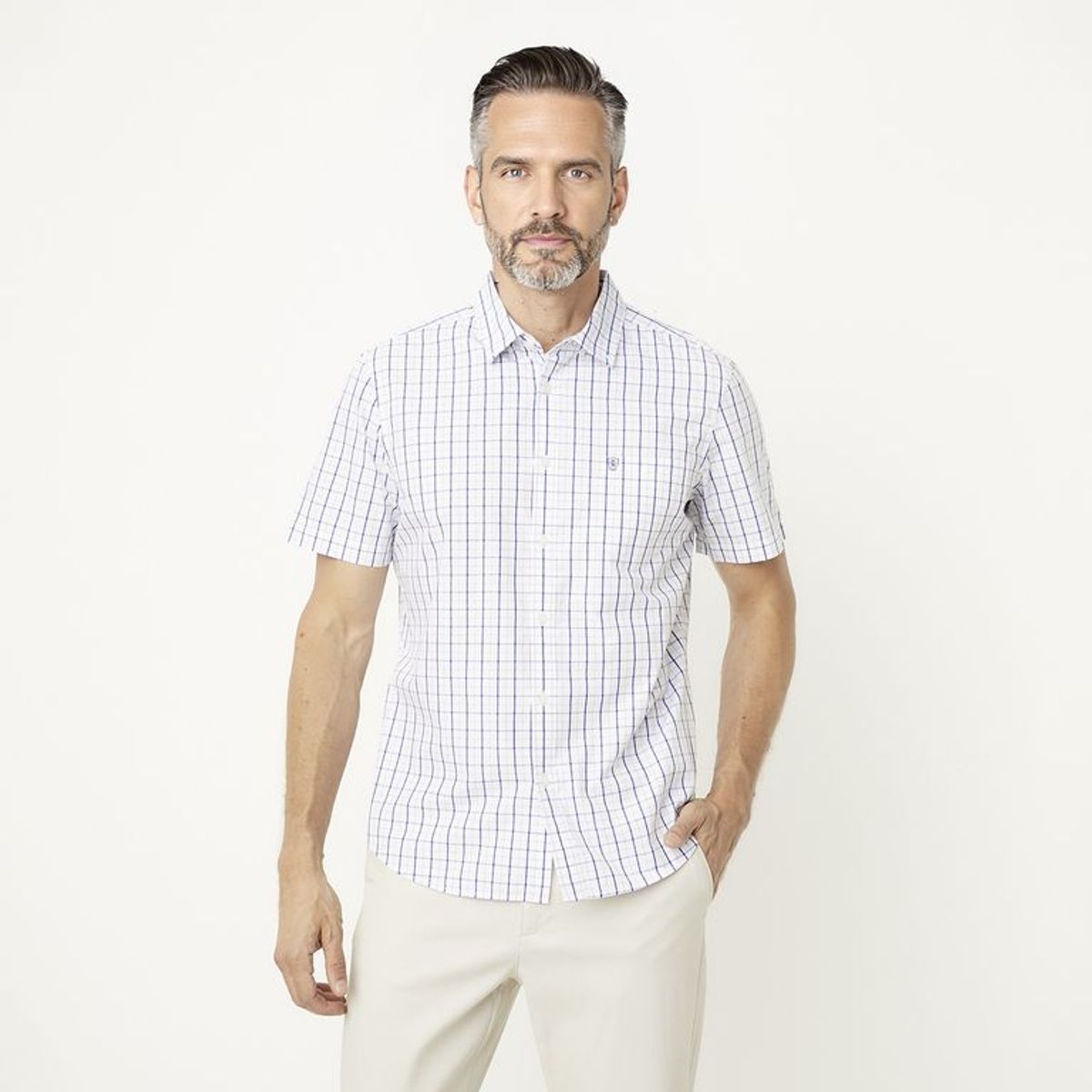 CHRISTIAN LACROIX - Camisa Casual Regular Fit Hombre Christian Lacroix