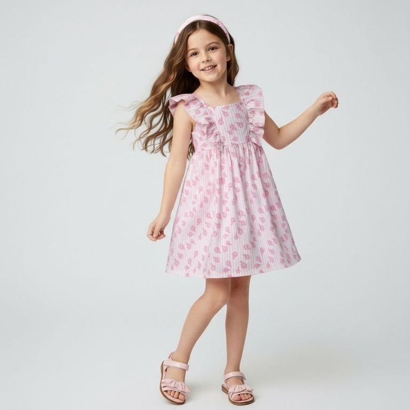 YAMP - Vestido Niña Algodón Yamp