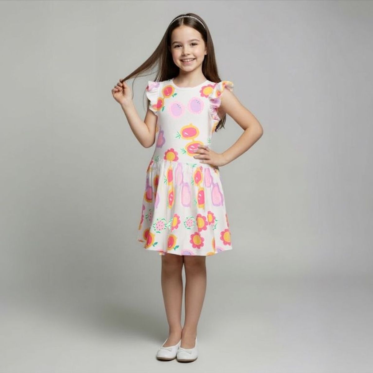 YAMP - Vestido Niña Algodón Yamp