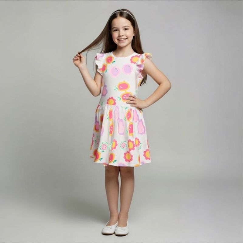 YAMP - Vestido Niña Algodón Yamp