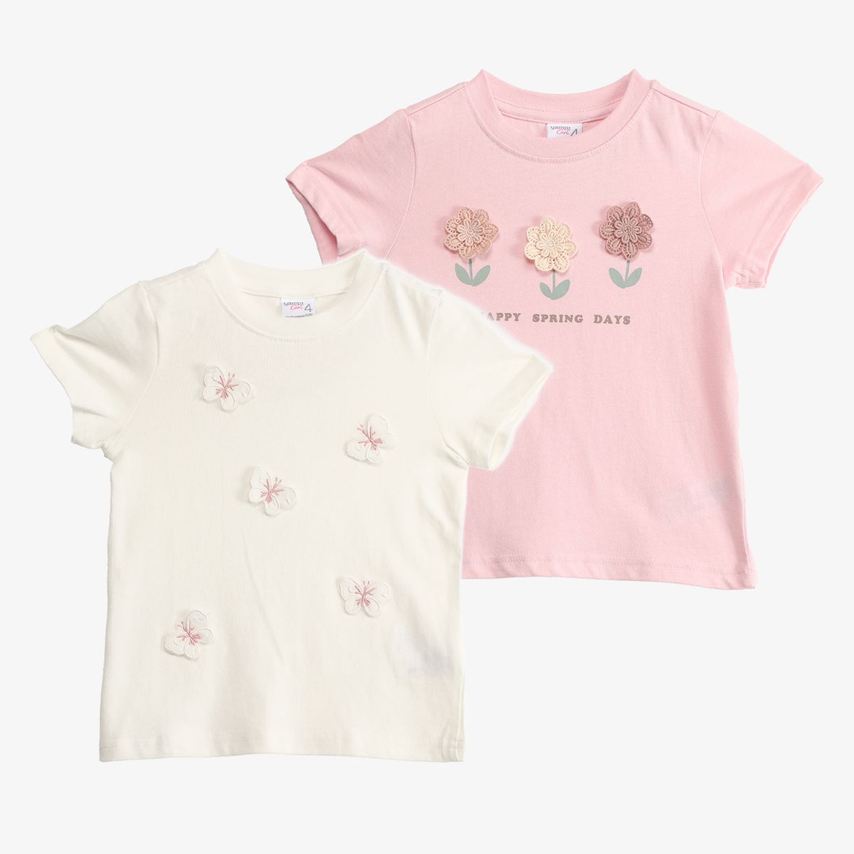 YAMP - Polo Niña Pack X2 Manga Corta Algodón Yamp