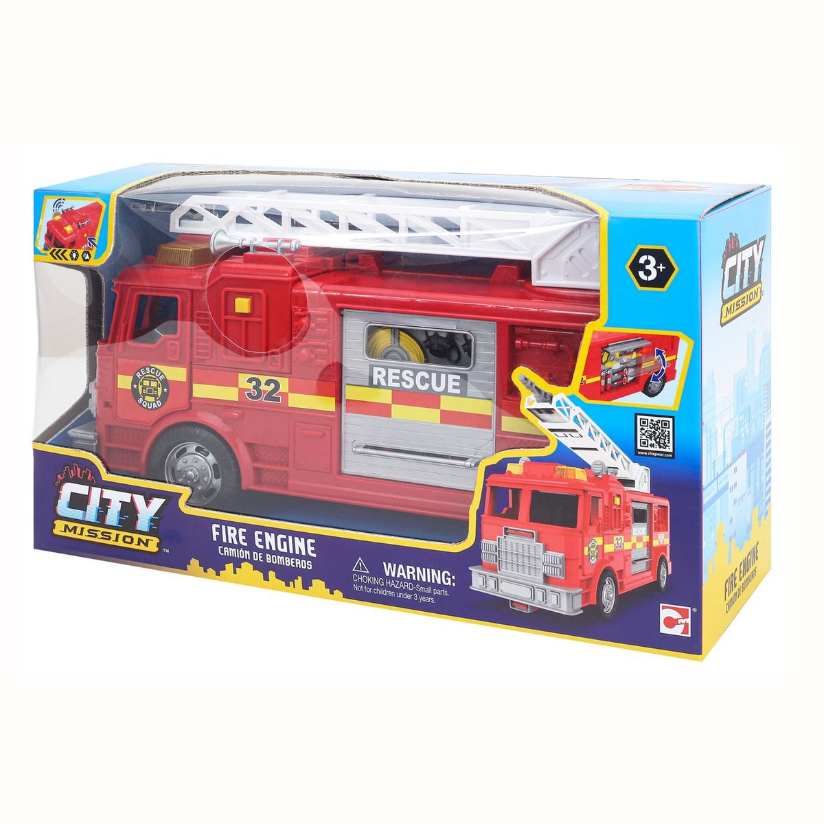 CITY MISSION - Juguete Camión De Bomberos
