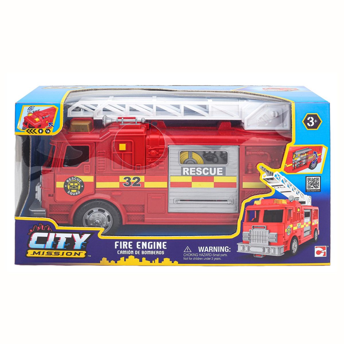 CITY MISSION - Juguete Camión De Bomberos
