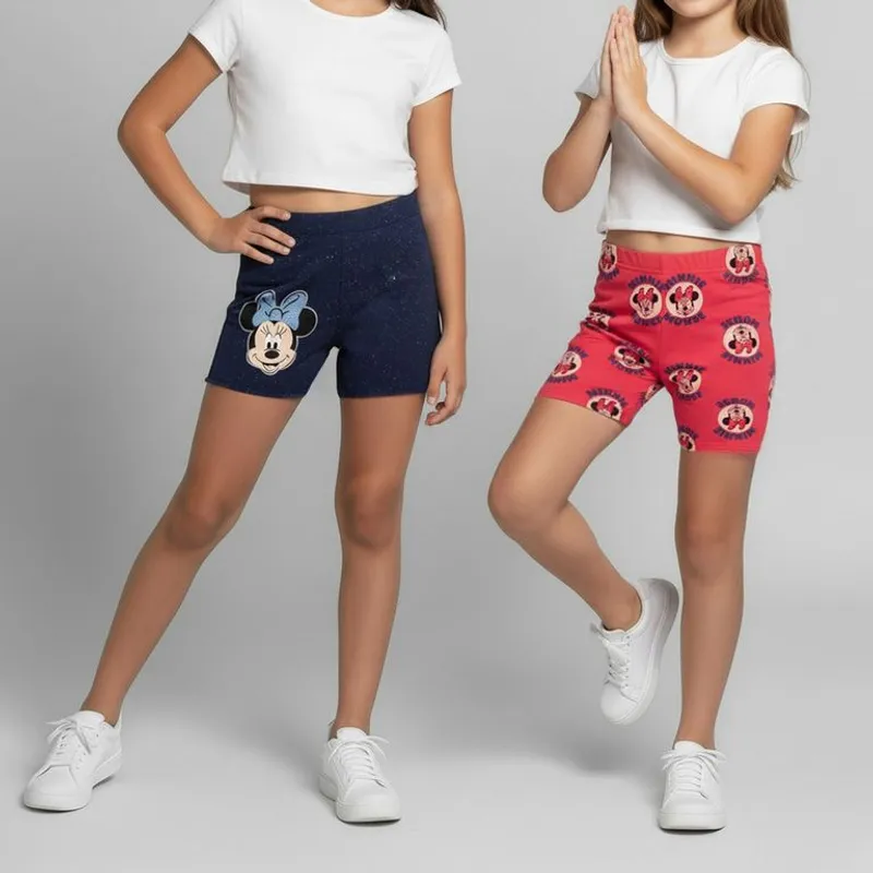 MINNIE - Legging Niña Algodón Pack X2 Minnie