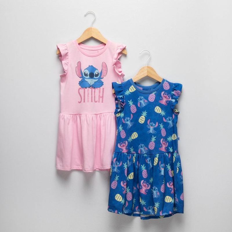 DISNEY - Vestido Niña Pack X2 Lilo Y Stitch