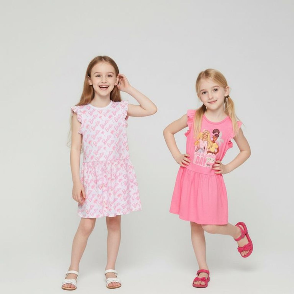 BARBIE - Vestido Niña Pack X2 Barbie