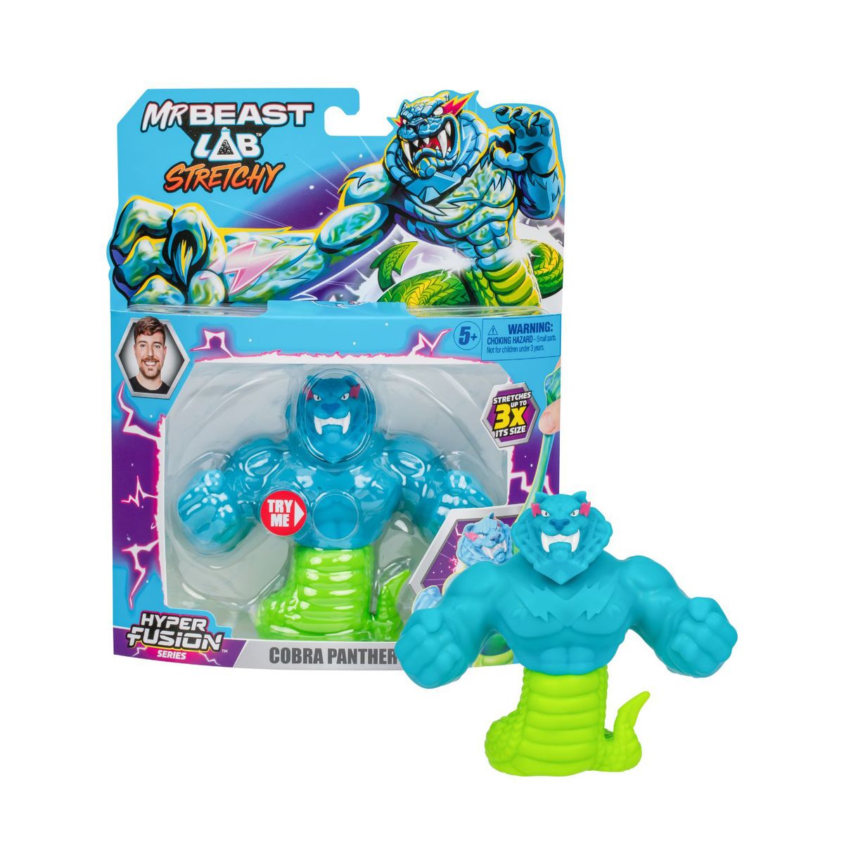 MR BEAST LAB - Juguete Héroe Stretchy Mr Beast