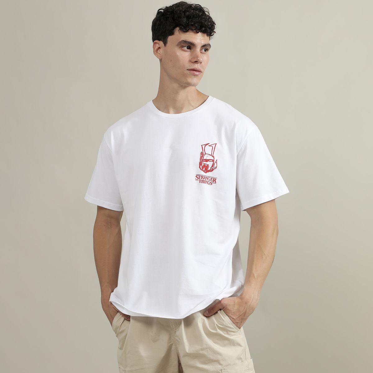 STRANGER THINGS - Polo 100% Algodón Relaxed Fit Hombre Stranger Things