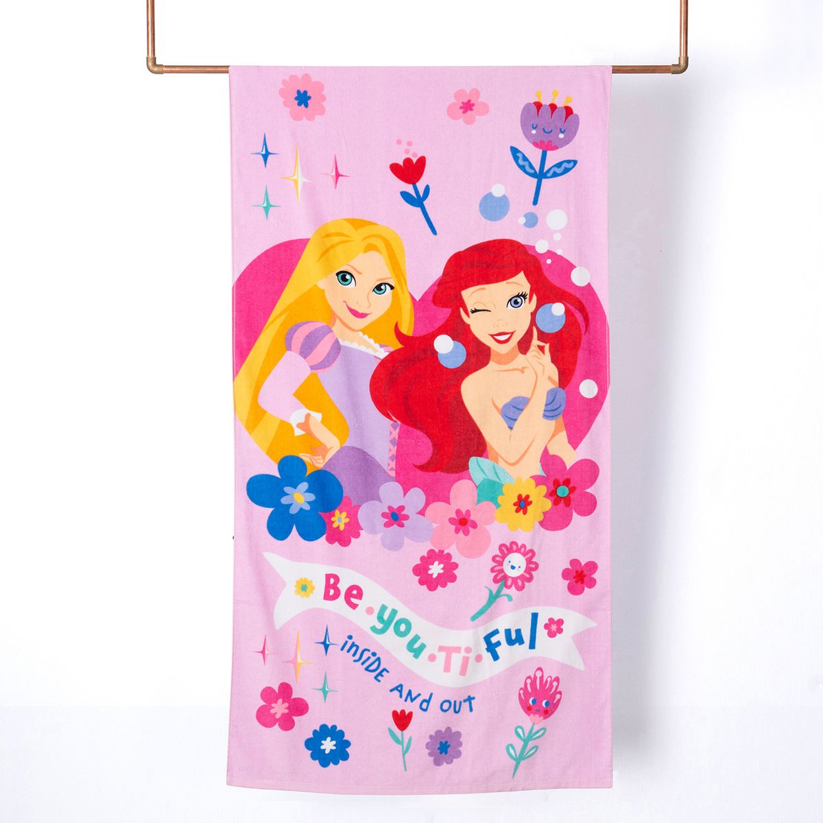 DISNEY - Toalla de Playa Infantil Princesas 70x140 Cm