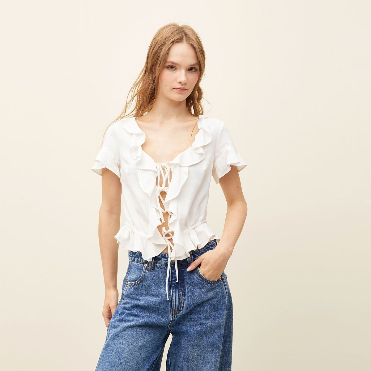 SYBILLA - Blusa Manga Corta Mujer Sybilla