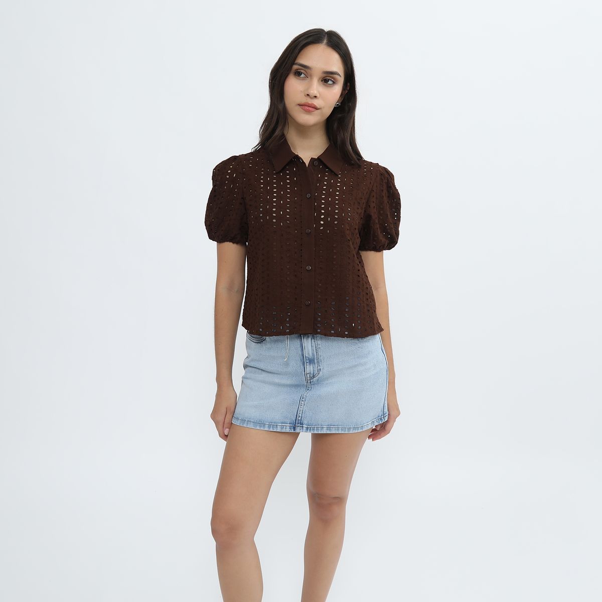 SYBILLA - Blusa Manga Corta Mujer Sybilla